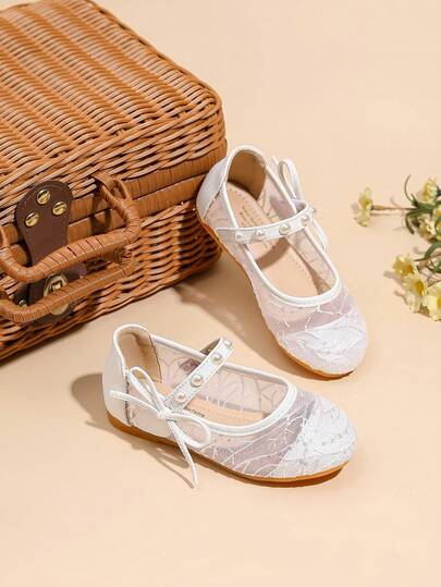 1 đôi giày bệt buộc dây mùa xuân cho nữ sinh, thoải mái cho trường học và hoạt động ngoài trời, giày thời trang cho bé gái, giày vải buộc dây cho trẻ sơ sinh, giày bệt Mary Jane cho bé gái, giày bệt cho bé gái dự đám cưới.