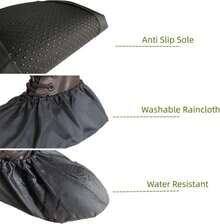 DearyHome Washable Reusable Shoe Boot Covers - Non-Slip, Water-Resistant (2 Pairs, Large) For Contractors &Amp; Households - Keep Carpets, Floors, And Rooms Clean - ColorB - View 2