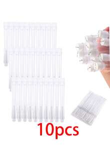 Bộ 10 cọ trang điểm mắt hình mặt cười lấp lánh, có nắp đậy chống bụi, có thể tái sử dụng, cọ chuốt mascara lấp lánh, hộp đựng trong suốt, cũng có thể dùng làm cọ kẻ lông mày, cọ tán phấn mắt, cọ xoắn ốc. - Nhiều màu - Xem 21