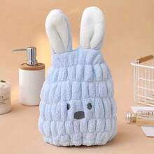 Girls' Super Absorbent Quick-Dry Hair Towel Wrap Boys' Thickened Bathing Cap Cute Baby Hair Drying Turban