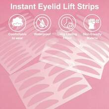 20片/250片装隐形双眼皮贴 - 温和粘性，不含酒精，持久定型，适用于下垂眼和单眼皮 - 低致敏性眼部化妆工具，快速定型，妆效自然，亲肤材质，美容小配件