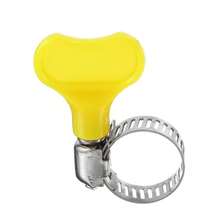 Kit 06 Abraçadeiras Borboleta De Mangueira Regulável Aço Inox - Multicolorido - Visão 3