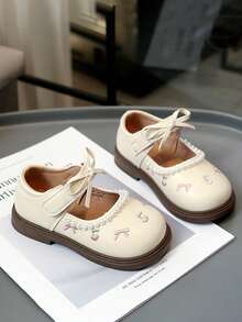 Zapatos cómodos para niños, suela de goma antideslizante de PU, zapatos casuales para niños, adecuados para ocio al aire zapatos para bebés y niños pequeños - Beis - Ver 3