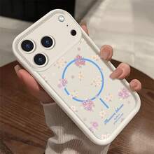 Flower phone case suitable for  17 16 16E 15 14 13 12 11 Pro Max 17 Air 16 Plu silicone all inclusive protection anti slip and anti fall soft case - Concha escalonada 17 flores SKU2 - Ver 5