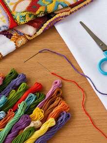 250 Pcs Embroidery Thread Set, Cross Stitch Craft Thread, DIY Handmade Friendship Bracelet Weaving Thread, High Quality Rainbow Color Embroidery Silk Thread, Cross Stitch Thread, Embroidery Thread Set For DIY Sewing, Embroidery Starter Kit For Valentine Day Gifts, Galentines, Easter, Birthday