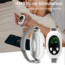 1PCS Sleep Aid Device Helps You Sleep And Stop Snoring Improves Sleep Quality Relieves Stress Smart Mini Handheld Sleep Aid USB Rechargeable - White - View 2