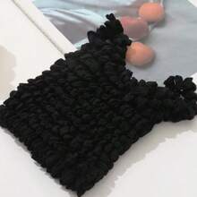 1 pieza Bolso de mano expandible y lindo con ribete de volantes y correa de muñeca, hecho de tela de poliéster duradera, bolso portátil, opciones de varios colores, adecuado para compras, uso diario, regalo, bolso de moda y práctico con textura de loto, diseño interior de gran capacidad, mecanismo retráctil confiable, fácil de guardar, bolsa de compras pequeña, réplica, retornable - Multicolor - Ver 11