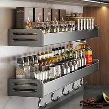 TendenciaEstante De Cocina Especiero Toallero Servilletero MultiusosCalidad premium - Gris Oscuro - Ver 3
