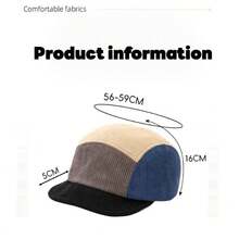 男女通用羊毛混纺灯芯绒帽，百搭实用，适合日常佩戴，四季皆宜，可作棒球帽、休闲帽和针织帽；简约休闲，复古街头风，弹性可调节，保护耳朵，防风防紫外线。适合户外骑行、滑雪、露营、通勤等各种场合；是情人节、朋友生日、圣诞派对等节日的理想礼物之选。