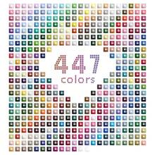 447 Colors Diamond Painting Beads, 89400 5D Square Flat Bottom Resin Drills For Diamonds Art Accessories, Replacement Gems For DIY Dots Nails Diamond Painting Dot Craft (200 Per Color) - 447-彩色方形鑽石200/顏色 - 查看 1