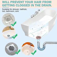 Hair Drain Catcher, Keeps Drain Clean And Unclogged, Shower Drain Hair Catcher Strainer Kit