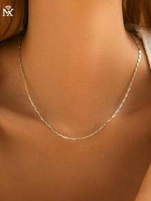 SYMFNY 1件925纯银极简基础款链式项链