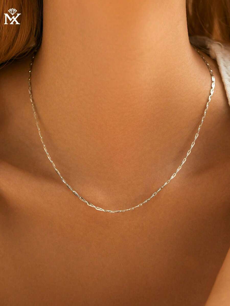 SYMFNY 1件925纯银极简基础款链式项链