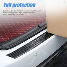 Universal Rubber Bumper Protector For Trunk/Tailgate, Anti-Scratch Trunk Entrance Protective Strip, Accessory Decorative Cover