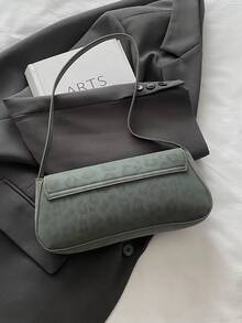 Unique Underarm Bag For Women, 2025 Autumn New Korean Fashion Shoulder Bag, Chic Lock Small Square Bag - Green - View 8