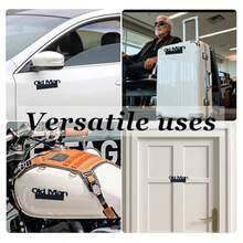 3Pcs Old Man Edition Car Emblem --3D Metal Badge Zinc Alloy Waterproof And Rustproof Sticker Fits Fenders/Tailgate/Bumper--Compatible With Trucks SUVs And Other Vehicle Accessories - như hình ảnh - Xem 6