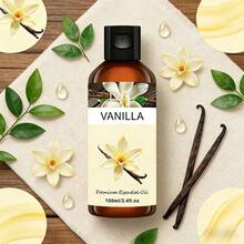 LZJV 100ml/3.4oz, 30ml/1.0oz Vanilla Essential Oil Diffuser, Vanilla Essential Oil, Massage Oil, Home Fragrance Diffuser, Home Fragrance, Face Care, Gift - Vanilla - View 8