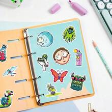 Warner Bros 50PCS Rick And Morty Official Licensed Waterproof Vinyl Stickers For Laptop Phone Skateboard Helmet Frame Cup Guitar DIY Decor Birthday Mothers Day Gift For Mom Dad Friends Party