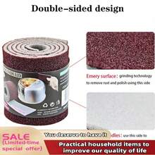 5/10pcs Magic Eraser Cleaning Sponge, Pot Bottom Rust Remover Sponge Brush, Dishwashing Sponge Block, Heavy Duty Cleaning Cloth, Cleaning Supplies For Restaurant And Kitchen - Rolled - View 8