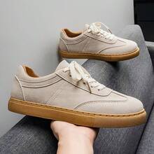 2026年春季畅销复古德式男士软底休闲运动鞋 - 米色 - 查看 5