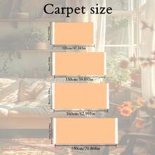 1pc Vintage Floral Carved Prayer Mat, Middle Eastern Style Devotional Rug - Multicolor - View 9