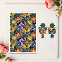 DONQE Animal Print Spring Flower Clay Transfer Paper Making Soft Ceramic Earrings Polymer Clay Water Transfer Paper For Jewelry DIY Craft Supplies - Multicolor - View 27