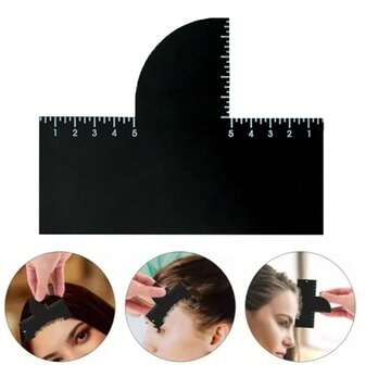 Strumento professionale per modellare la barba, scheda per migliorare la linea dei capelli, crea con precisione stili di barba ideali, strumento essenziale per la cura della barba per uomo