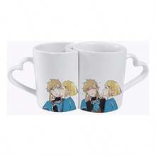 TendenciaTazas Pareja Asa Corazón Legend Zelda Link Love Game (2 Pzs)Calidad premium - Beso Mejilla - Ver 4