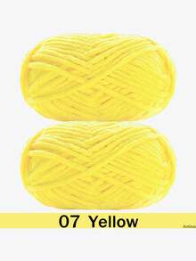 1/2包天鹅绒柔软纱线，50克/包，60米/包，手工DIY编织中等粗细纱线，冰棒色纱线，粗涤纶柔软编织纱线，适合DIY工艺品，适合编织围巾、帽子、鞋子、包包、靠垫、玩偶、毯子、拖鞋、手工钩编项目等等。 - 彩色 - 查看 57