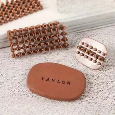 1 Set Pottery Tools, Suitable For Ceramic/Polymer/Clay/Soap, Includes Letter Stamps, Number Stamps, Symbol Stamps, Embossing Stamps, DIY Soap Molds With Letters And Numbers, Cookie Cutters, Stamp Seals, Fondant Cake Decorations, Baking Tools