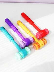 BELLKIDS 1个锤子道具，4种颜色，吸盘卡片，认知卡片，吸盘锤子，敲击道具，吸盘道具，识字游戏，适用于课堂、派对游戏、教学辅助工具 - 彩色 - 查看 13