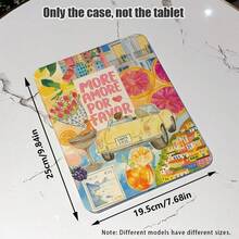 1pc Lightweight 360-Degree Rotating Personalized/Creative/Funny TPU Tablet Protective Case With Pencil Slot, Suitable For IPad 10.9/10.2/Air 5th Gen/Pro11/10th/9.7/Air 2/IPad (7th Gen)/IPad (8th Gen)/Pad Air 4/5/Pad Pro11/IPad 10th Generation 10.9-Inch 2022 Smart Case, IPad Air 13(M3 2025)