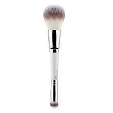 4-Piece Gray Double-Headed Makeup Brush Set, Professional Blush Concealer Eye Shadow Kabuki Foundation Brush Set, With Travel Bag, Soft Artificial Bristles. - Multicolor - View 14