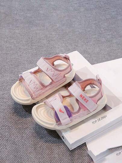 1 Pair Unisex Kids Sandals, Fashion Non-Slip Walking Shoes, Breathable Princess Shoes, Outdoor Sports Shoes, Versatile Soft Bottom Durable Children Toddler Big Kids Casual Beach Shoes, Suitable For Spring, Summer, Autumn