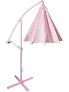 JARDIMEX Sombrilla Premium de Lujo Jardin Exterior Moderna Lateral Diametro 2.9 Metros para Patio Terreza Aire Libre Camping Playa Alberca Poteccion Impermeable Estructura Acero (Rosa) - verde menta - Ver 1