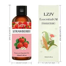100毫升/3.4盎司，30毫升/1.0盎司草莓精油扩香器，草莓精油，按摩油，家居香氛扩香器，家居香氛，面部护理，礼品 - 草莓 - 查看 9