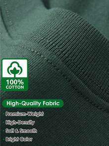 Men's Vintage Graphic T-Shirt 100% Cotton - Tiger Design "No Surrender", Soft And Comfortable Short-Sleeve Casual T-Shirt, Regular Fit With Round Neck, Casual Wear | Bold Print Shirt | Comfortable Fit - 墨綠色 - 查看 4