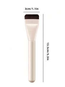 全新3支装超薄平头粉底/遮瑕刷，化妆师必备工具，隐形无痕，轻巧便携。超薄粉底刷、轮廓刷、平头遮瑕刷、液体粉底刷、银色粉底刷、粉底化妆刷、粉底化妆工具、粉底刷、液体粉底刷。赠品 - 彩色 - 查看 8