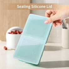 Silicone Freezer Tray For Soup Ice Cubes: 2 - Cup Freezing Tray With Lid For Meal Prep - 2Pack Silicon Soup Portion Freeze Trays Make Stock Souped Ice Cube - 綠色(2包裝) - 查看 7