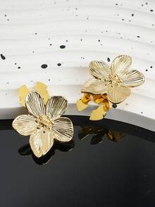 两件套纽扣套装，金属花卉袖扣，适用于衬衫、西装和连衣裙。男女皆宜的奢华领夹，可爱优雅的纽扣套装，日常服装配饰，时尚衬衫装饰纽扣盒，无需缝纫，3秒即可固定袖扣，情人节礼物，生日礼物 - A - 查看 12