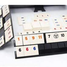 以色列麻将，标准版，带数字牌，成人休闲聚会牌类游戏，棋盘游戏，对战游戏，复活节儿童礼物，母亲节礼物，复活节礼物，完美礼物 - 复活节礼物 - 彩色 - 查看 5