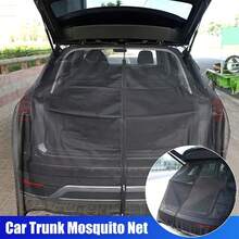 1pc L Size Magnetic Rear Door Screen (Support Rod Spacing 47.64-49.21in), Car Tailgate Anti-Mosquito Sunshade Mesh Screen, Magnetic Camping Accessories, Trunk Magnetic Mesh Screen, Anti-Insect Sunshade Curtain - Sunshade Curtain - View 4