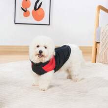 1pc Pet Clothes Windproof Vest, Thickened Winter Warm Thermal Lined Vest