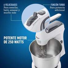 Oster® Batidora mano/pedestal blanca con tazon de acero FPSTHS3612 - 1 - Ver 1