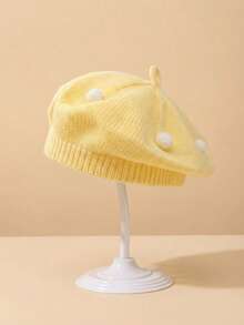 1pc Kids Soft & Cozy Knitted Hat, Suitable For Everyday Wear
