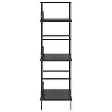 Larryhot Scaffale Libri 3 Ripiani Nero 60x27,6x90,5 cm Legno Multistrato, Facile da assemblare, dall'estetica elegante e raffinata, pratica per riporre gli oggetti, la scelta ideale per l'organizzazione e la decorazione domestica - nero - Visualizzare 3