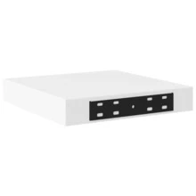 Larryhot Scaffali a Parete 2 pz Bianchi 23x23,5x3,8 cm in MDF, Facile da assemblare, dall'estetica elegante e raffinata, pratica per riporre gli oggetti, la scelta ideale per l'organizzazione e la decorazione domestica - Bianco - Visualizzare 8