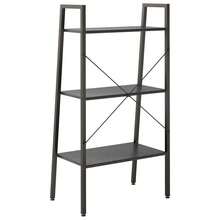 Larryhot Scaffale Autoportante con 3 Ripiani Nero 56x35x108 cm, Facile da assemblare, dall'estetica elegante e raffinata, pratica per riporre gli oggetti, la scelta ideale per l'organizzazione e la decorazione domestica - nero - Visualizzare 4