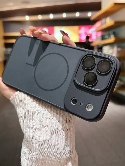 奢华双色磨砂亲肤磁吸无线充电手机壳，兼容 17 Pro Max、17 Pro、17、16 Pro Max、16 Pro、16、15 Pro Max、15 Pro、15、14 Pro Max、14 Pro、14、13 Pro Max、13 Pro、13、12 Pro Max、12 Pro，纯色保护防震硬壳