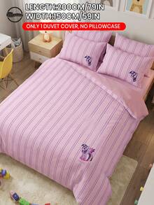 MY LITTLE PONY 2/3件套小马宝莉床上用品套装，可爱卡通图案，透气亲肤，柔软抗起球，家用纺织品，房间装饰，包含1个被套和1/2个枕套，不含被芯，适用于单人床/双人床/大号床/特大号床，四季皆宜，多种尺寸可选，可机洗，优雅礼品，粉色 - 彩色 - 查看 30